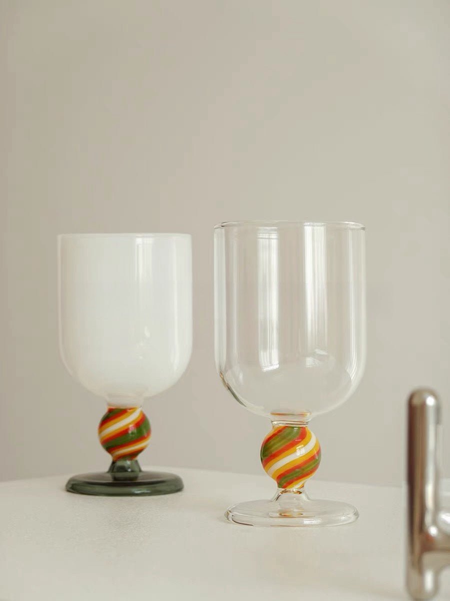 Gumball Tumbler Glasses - Fun Unique Coloured Cocktail Glasses